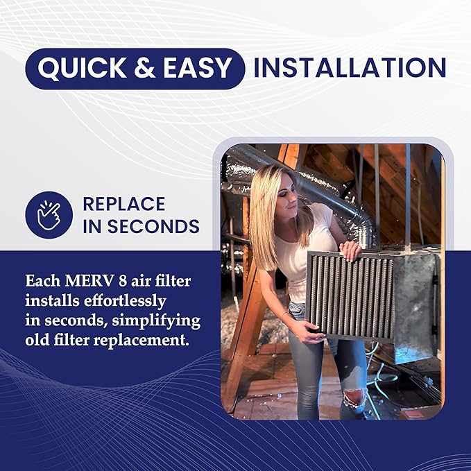 | Merv 8 | Washable & Reusable AC/Furnace Filter | Lifetime HVAC & Furnace Air Filter | Washable | Superior particle-holding Ability | Premium Quality Aluminum | 18x18x1