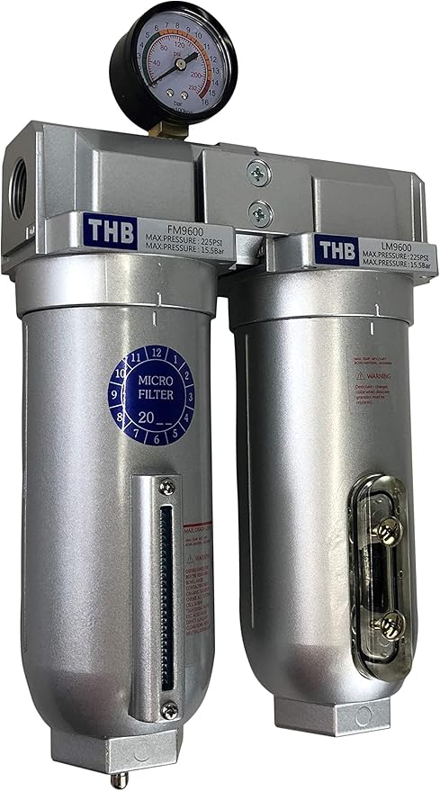3/4" COMPRESSED AIR DESICCANT AIR DRYER/COALESCING FILTER FOR COMPRESSED AIR SYSTEMS GREAT FOR PLASMA CUTTER