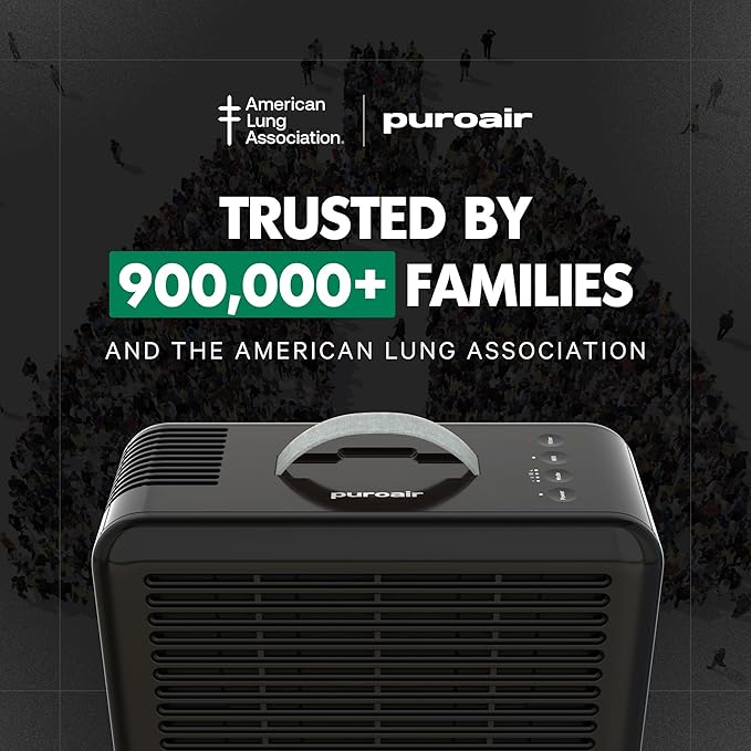 PuroAir 100i Replacement Filter - HEPA Filters up to 99.9% of Smoke, Pollen, Dust and Common Household Pollutants - HEPA Air Filter Replacement for PuroAir 100i Air Purifier