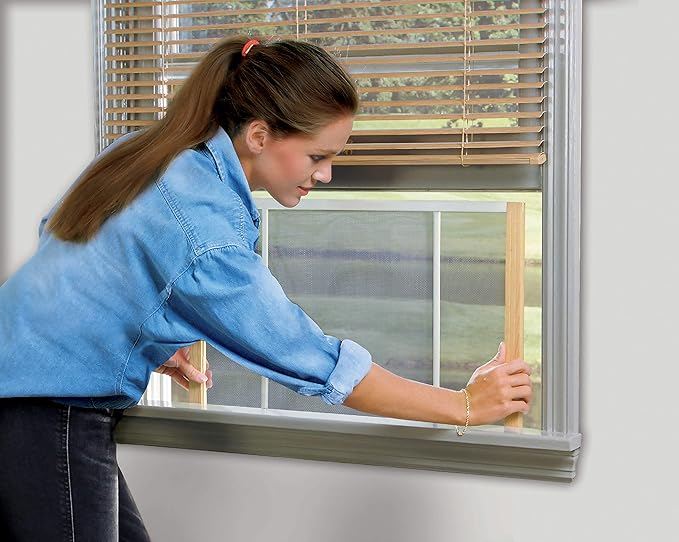 Frost King 2AWS1045 WB Marvin Adjustable Window Screen, 10in High x Fits 25-45in Wide (2-Pack)