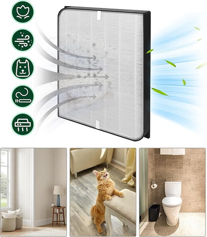 AD3500 Replacement Air Filter Compatible with AIRDOCTOR Air purifiers 3000, 3500, 3500i. Includ-1 Efficiency Filter, 2 Activated Carbon Filters, 4 Per-Filters，Compare to Part # ADF3001