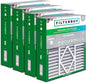Filterbuy 20x25x5 Air Filter MERV 8 Essential Dust & Allergy Defense (4-Pack), Pleated HVAC AC Furnace Filters for Amana, Coleman, Goodman, Maytag, York, and More (Actual Size: 20.19 x 25.31 x 5.25)