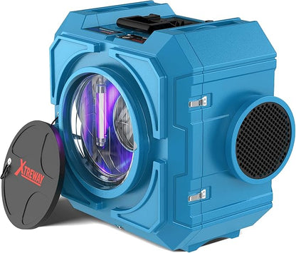 800CFM Hepa Air Scrubber with 3-Stage Filtration, Stackable Negative Air Machine, Commercial Air Purifier with MERV-10/HEPA/Carbon Filters for Water Damage, Construction, Industrial and Home Use