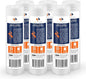 Aquaboon 5 Micron 10 x 2.5 Grooved Sediment Water Filter Replacement for Whole House Filter Cartridge Compatible with AP110, WHKF-GD05, CFS110, 6-Pack