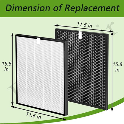 OV200 Filter Replacement Compatible with Oransi OV200 Air Purifier Filter, Item Number RF200