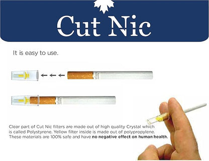 8 Hole Easy Draw Disposable Cigarette Filters - (300 Filters) Including 1 Travel CASE