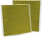 2pcs Cabin Air Filter JM200 (CF12058) Fits for Hyundai Accent (2018-2022), Elantra (2017-2020), Elantra GT (2018-2020), Kia Forte (2019-2024), Forte 5 (2020-2023), Rio (2018-2023), 97133-F2000