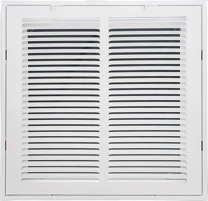Venti Air 14" X 14" Steel Return Air Filter Grille - Removable Face/Door for 1 inch filters - HVAC Duct Cover Grill (2-3 Business Day Delivery) [Outer Dimension: 16.5"W X 16.5" H]