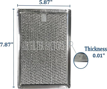 Air Filter Factory Grease Filter PFILB002MRFO Replacement For Sharp Microwave 12-Layer Aluminum Grease Filters 4-Pack