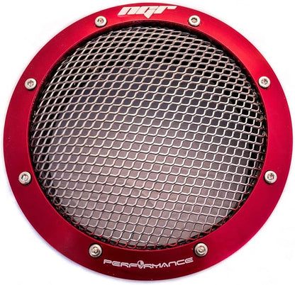 NGR Turbo Filter (Drag Edition) | Universal 4 inch & 3.5 inch Turbo Screen Protector | Cold Air Intake Turbo Screen for Engine Performance & Protection | Red