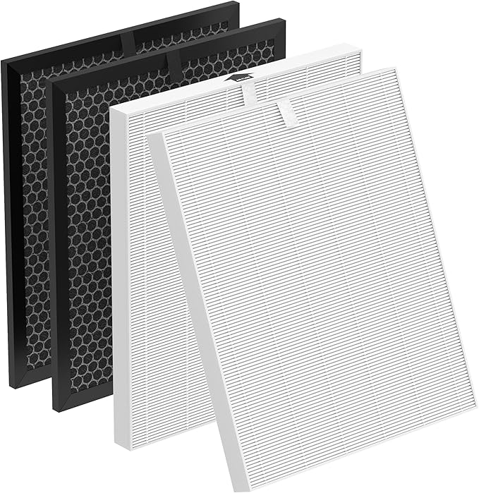 5510 5520 Replacement Filter Q Compatible with Winix 5510/5520 Air Purifier, HEPA and Deodorization Activated Carbon Filter Combo, Part# 1712-0123-00 (2 Set)