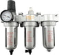 3/8" NPT MID FLOW Filter Regulator Coalescing Desiccant Dryer System For Compressed Air Lines, Poly Bowls, Great For Paint Spray And Plasma Cutter (AUTO DRAIN)