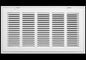HVAC Premium 20" X 6 Steel Return Air Filter Grille for 1" Filter - Fixed Hinged - Ceiling Recommended - HVAC Duct Cover - Flat Stamped Face - White [Outer Dimensions: 22 5/8" X 8 5/8"]