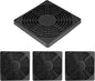 4Pcs 120mm Cooling Fan Filter, Plastic Dustproof Mesh Cover for PC Computer Case, Effective Dust Protection, Easy Installation, Reusable Filter Grill Black