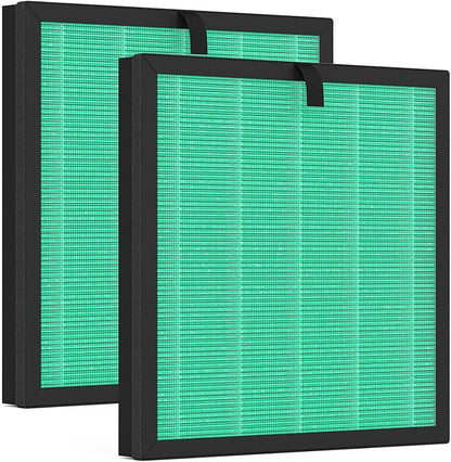 2 Packs G3 Replacement Filter Compatible with Ameifu G3 Vewior A3 Tailulu HQZZ-260 Air Purifi-er, 3-in-1 Filter of Premium Filter and Activated Carbon Filter,Green