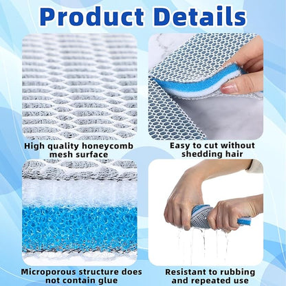 2 Pieces 8D Washable Air Filter Reusable Replacement Air Filter 30 x 20 Inch Cut to Fit Air Conditioner Filters for Air Conditioning HVAC Furnace Vents