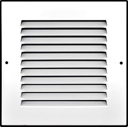 [2 Pack] Fits 6x6 Duct Opening | Steel Return Air Grille by Handua | Vent Cover Grill for Sidewall and Ceiling | White | HVAC Cold Air Intake Grille | Outer Dimensions: 7.75"W X 7.75"