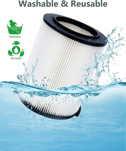 2 Pack Vf4000 Replacement Filter for Ridgid 6-16 Shop Vac Filter Wet Dry Vacuum Filters