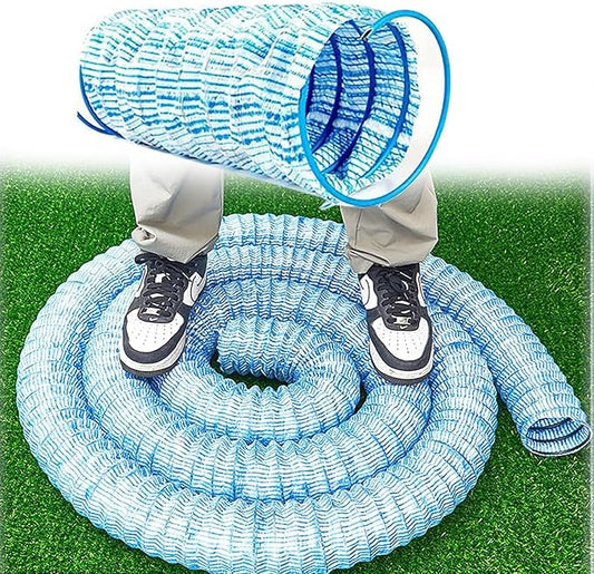 Commercial French Drain Pipe for Water Drainage, Construction Site/Sports Field Perforated Pipes & Weeping Tile, Dia 2in 3.9in 5.9in Wide Underground Drainage Systems(Dia10cm/3.9in,Long 25m/82ft)