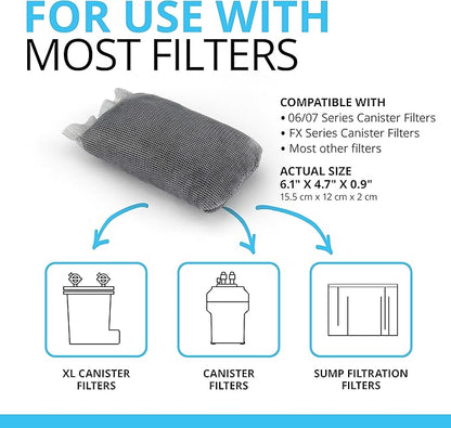 Fluval Carbon Filter Media for Aquariums, Premium Bituminous Carbon Inserts, 100-gram Nylon Bags, 3 Count (Pack of 1), A1440
