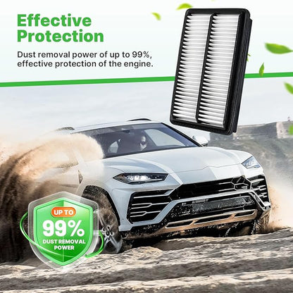 Engine+Cabin Air Filters Set Fit for 2016-2022 Honda Pilot, 2014-2020 Acura MDX, 2017-2025 Ridgeline, 2019-2025 Passport Engine Air Filter Automotive Accessories CF10134 CA12061