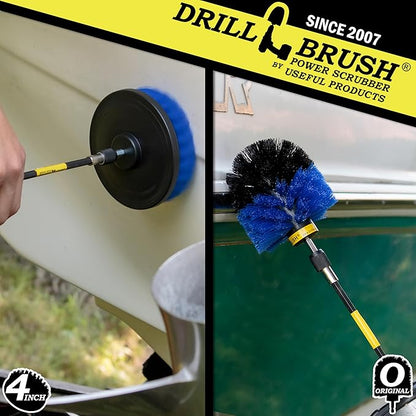 Marine - Kayak - Raft - Canoe - Inflatable - Boat Accessories - Hull Cleaner - Cleaning Supplies - Drill Brush - Spin Brush Kit - Pond Scum, Oily Residue, Weeds, Barnacles, Oxidation