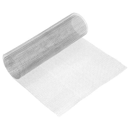 uxcell 8 Mesh 39" x 12" Woven Wire Mesh, 304 Stainless Steel Air Vent Filter Screen, Window Screen Mesh for DIY Projects Vents Cover Filtration Animals Fence