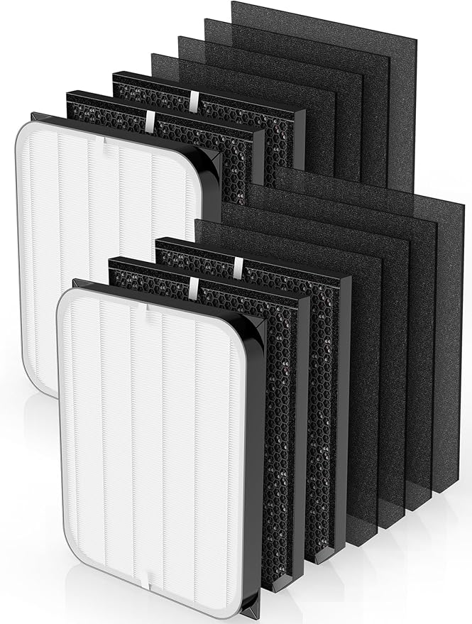 Generic 3500 Replacement Filters Compatible with Air Doctor 3000 Series Air Purifier, fits Model 3000, 3500, and 3500i, 2 Premium Filter + 4 Activated Carbon Filter + 8 Pre-Filters