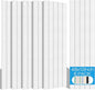 BUBOS Large Acoustic Panels, 6 Pack 48x12 Inch SoundProof Panels for Walls, Self Adhesive Acoustic Wall Panels, Decorative Sound Panels for Home Studio Office (White 02)
