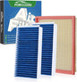 2*Cabin Air Filter and 1*Engine Air Filter Fit for Nissan Frontier NV1500 NV2500 NV3500 Pathfinder Xterra & Suzuki Equator Activated Carbon Cabin Filter Replace#CF10553 CA7440 Car Accessories