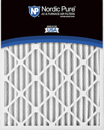 Nordic Pure 20x25x2 (Actual Size: 19 1/2 x 24 1/2 x 1 3/4) Pleated MERV 14 Air Filters 3 Pack