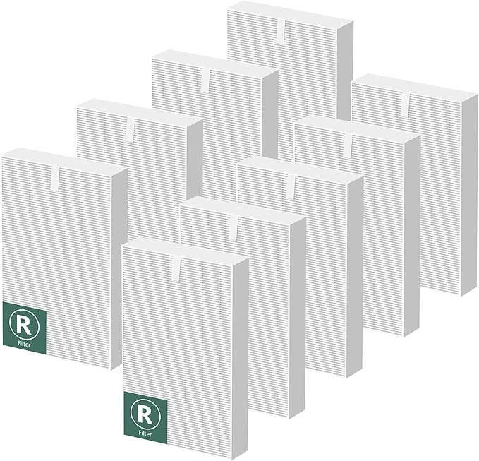 HPA300 HEPA Air Purifier Filter R Replacement for Honeywell Air Purifier HPA 100/200/300 and 5000 Series, 9 Pack True HEPA Filter Compatible with Honeywell R Filter (HRF-R3 & HRF-R2 & HRF-R1)