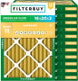 Filterbuy 16x20x2 Air Filter MERV 11 Superior Pet & Allergy Defense (12-Pack), Electrostatic Pleated HVAC AC Furnace Filters Replacement, Made in USA (Actual Size: 15.50 x 19.50 x 1.75)
