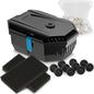 NFESOLAR Small Pond Filter for Outdoor Ponds Fish Tank 50-600 Gallon, Filter Box Protect Submersible Pump with Filter Pads, Bio-Balls and Ceramic Filter Rings N9200