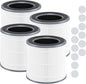 4 Packs HH001 Filter Replacement for Hynik Alviera HH001 Air Purifi-er, 3 in 1 with HEPA Filter and Activated Carbon Replacement Filter with 16pcs Aroma Pads