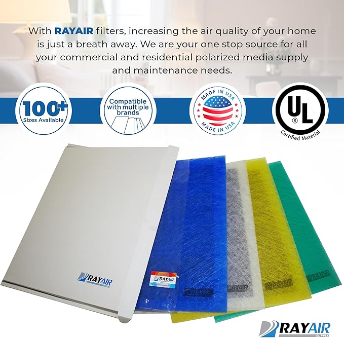 RAYAIR SUPPLY 14x21 Replacement Filter Pads Compatible with Dynamic Air Cleaner (3 Pack) (14x21)