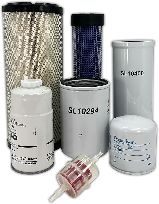 HERO Maintenance Filter Kit For New Holland WORKMASTER 75 Compact Tractor Filters Compatible With OEM 84170876 86982523 47535939 47710533 87391716 84477348 87329736 Tier 3 (06/10-03/11)