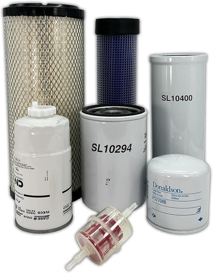 HERO Maintenance Filter Kit For New Holland WORKMASTER 75 Compact Tractor Filters Compatible With OEM 84170876 86982523 47535939 47710533 87391716 84477348 87329736 Tier 3 (06/10-03/11)