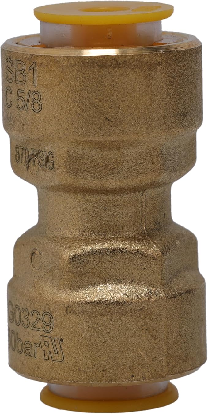 Supplying Demand SB1 5/8 Inch Quick Connect HVAC Brass Coupler Fitting