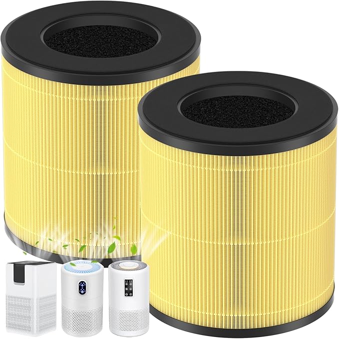 B-D02L/M05 Replacement Filter Compatible with MOOKA B-D02L & M05 Air Purifier, for VEWIOR B-D02U, for KOIOS B-D02L, H13 HEPA Filter, 2 Pack Pet Care Filter