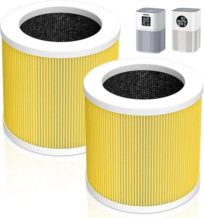 2 Pack A1 Filter Compatible with VEWIOR Air purifi-er HQSC-50, HQKJ-80, A1, AMEIFU AP01W, KOIOS HQKJ-50 Tailulu PUR0003, Efficient Filter for VEWIOR A1 Air purifi-er