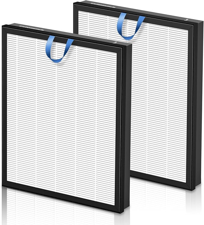 Vital 200S Replacement Filter for LEVOIT Vital 200S and Vital 200S-P Air Purifier, True HEPA and High-Efficiency Activated Carbon Filter, Vital 200S-RF, 2 Pack, White