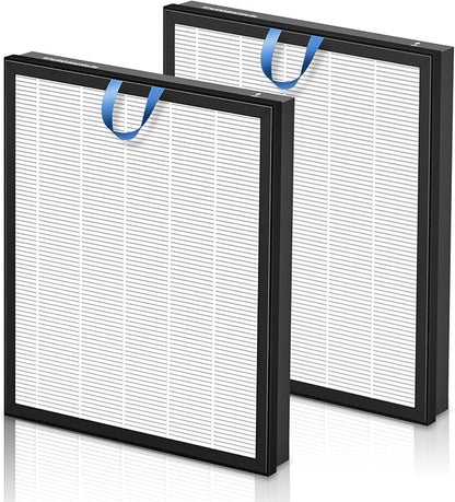 Vital 200S Replacement Filter for LEVOIT Vital 200S and Vital 200S-P Air Purifier, True HEPA and High-Efficiency Activated Carbon Filter, Vital 200S-RF, 2 Pack, White