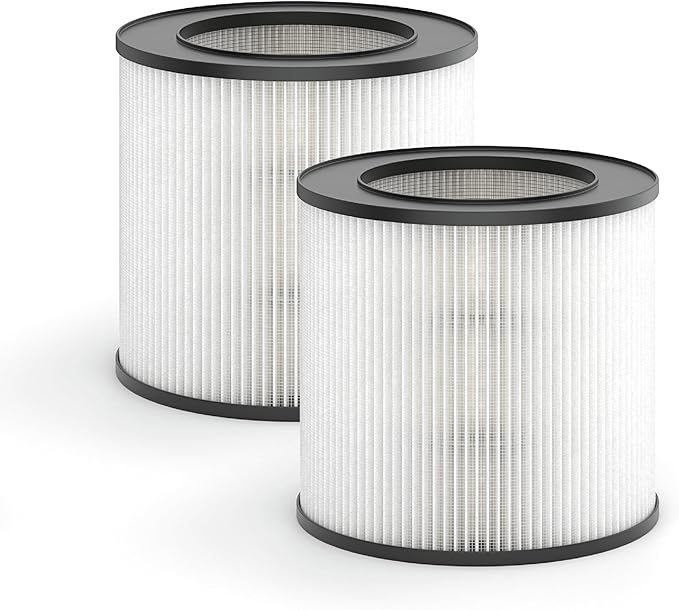 Medify Air MA-14 Genuine Replacement Filter | for Allergens, Wildfire Smoke, Dust, Odors, Pollen, Pet Dander | 3 in 1 with Pre-Filter, H13 HEPA and Activated Carbon | Removal to 0.1 Microns | 2-Pack
