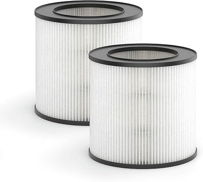 Medify Air MA-14 Genuine Replacement Filter | for Allergens, Wildfire Smoke, Dust, Odors, Pollen, Pet Dander | 3 in 1 with Pre-Filter, H13 HEPA and Activated Carbon | Removal to 0.1 Microns | 2-Pack