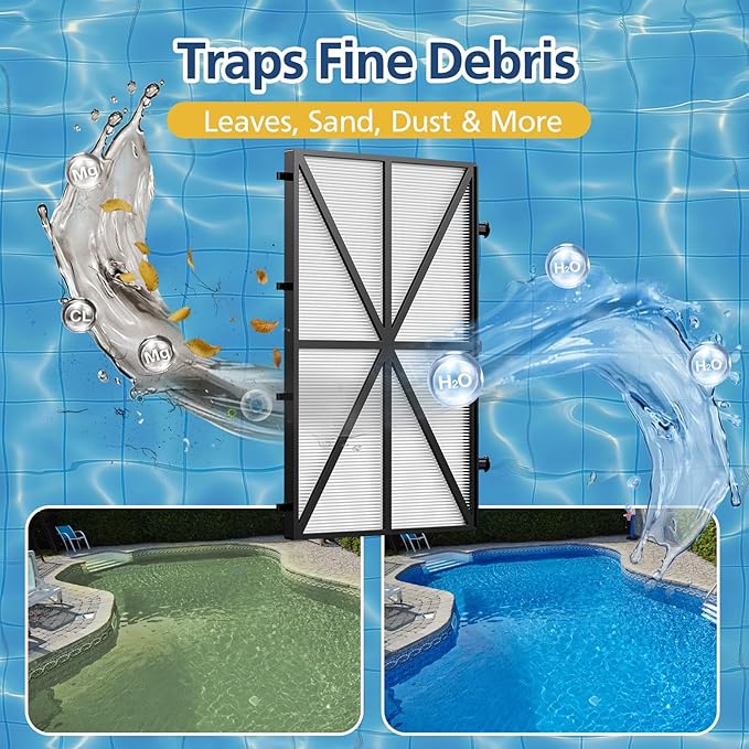 4 Pack Ultra Fine Filters Compatible with Dolphin Nautilus CC Plus (Not for Nautilus CC), Nautilus CC Supreme, M200/M400/M500, Part # 9991432-R4, Pleated Pool Cleaner Replacement Part