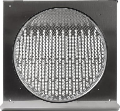Vent Systems 10" Inch Exhaust Vent Cover with Rubber Gasket - Stainless Steel - Robust Weatherproof Outdoor Air Exhaust Box - Duct or Surface Mounting - Rain and Snow Protection