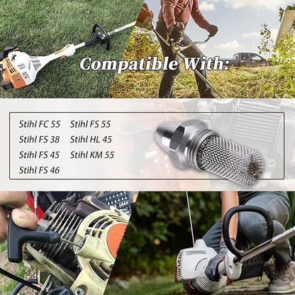 4140-140-6904 Spark Arrestor(1PCS) Compatible with Stihl Trimmer Models(FC 55, FS 38, 45, 46, 55, HL 45, KM 55)