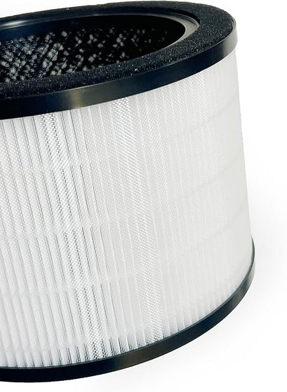 Nispira H7121101 3-In-1 True HEPA Filter Replacement Compatible with Govee Air Purifier H7121 | Removes Smoke, Chemical VOCs, Odor | 1 Pack