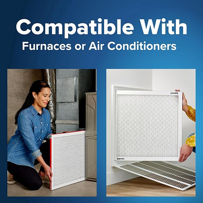 Filtrete 18x20x1 AC Furnace Air Filter, MERV 11, MPR 1000, Micro Allergen Defense, 3-Month Pleated 1-Inch Electrostatic Air Cleaning Filter, 6 Pack (Actual Size 17.81x19.81x0.81 in)